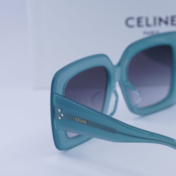 Final Price! Celine CL40263F 69B Blue/Grey Sunglasses - Picture 6 of 10